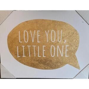 Gold & White Pic | Love You, Little One | NWT